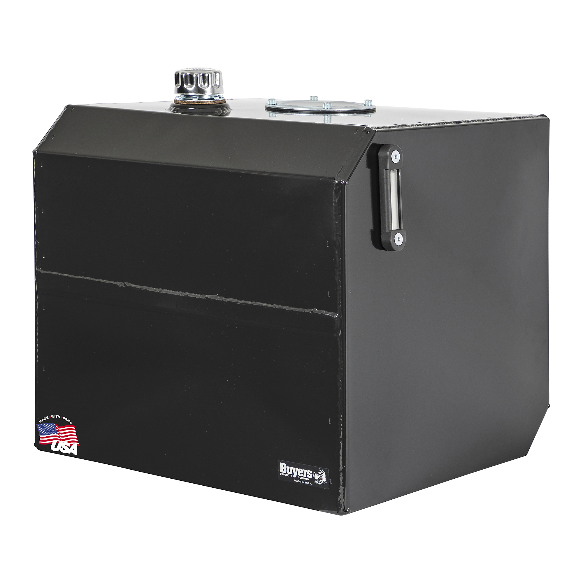 Buyers Products, Reservoir, Hyd, 50 Gal, Steel, W/Temp, Capacity 50 Gal, Suction Port Size 2 in, Return Port Size Multiple in, Model# SMS50SQ